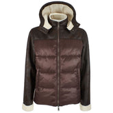 Yes Zee Brown Nylon Men's Quilted Jacket -   -  Yes Zee.